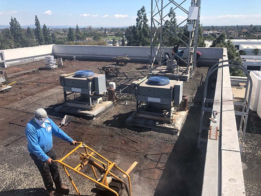Single Ply Roof Preparation Downey CA