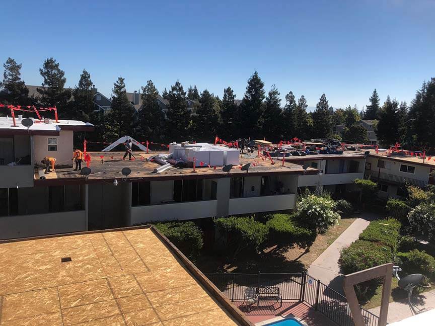 Single Ply Roofing Apartments California
