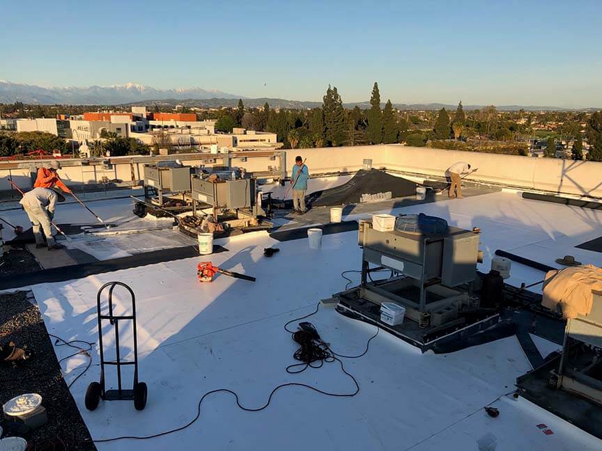 Single Ply Roofing Replacement LA County