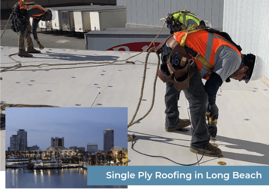 Single Ply Roofing in Long Beach