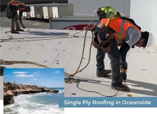 Single Ply Roofing in Oceanside