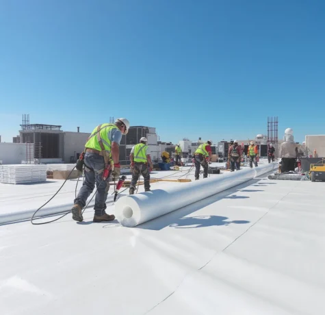 TPO roofing installation