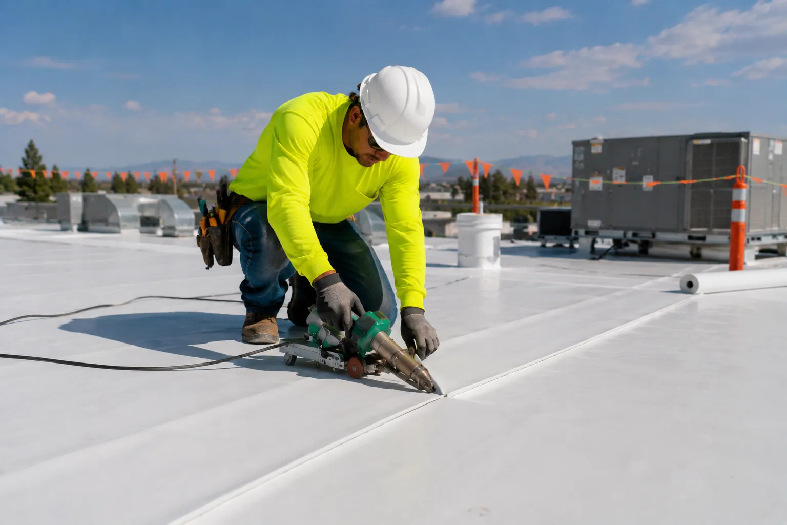 commercial flat roofing