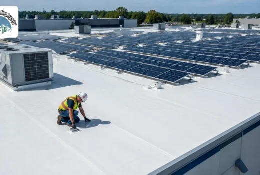 can a commercial flat roof carry solar panels?