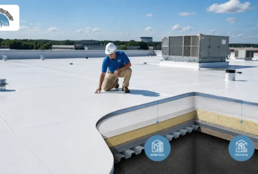 warm deck vs cold deck flat roofs