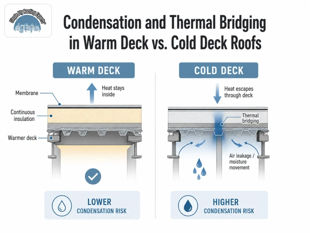  warm deck vs cold deck flat roofs
