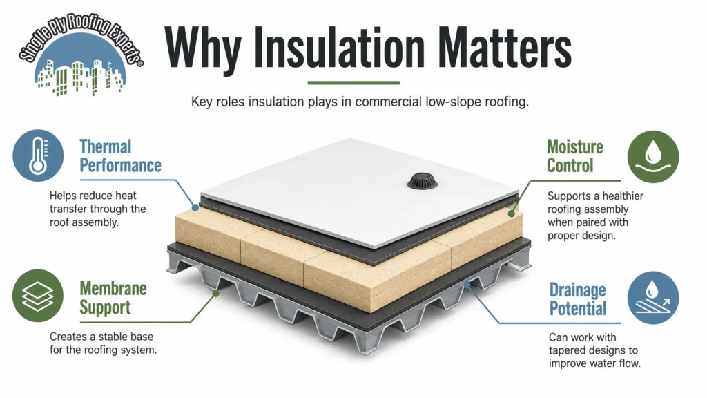 insulation options for commercial low-slope roofs